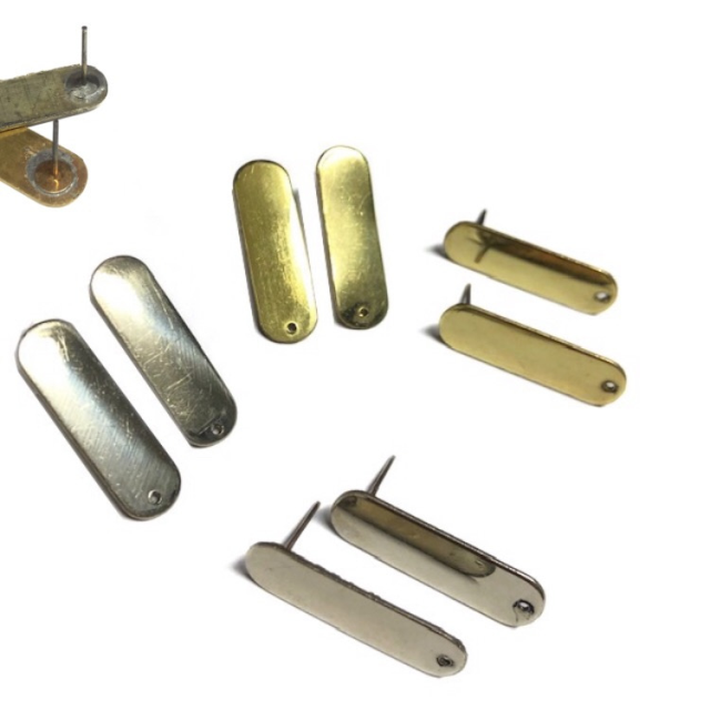 BASE CARAVANA 27X8MM (ALPACA-LATON) - CON AGUJERO