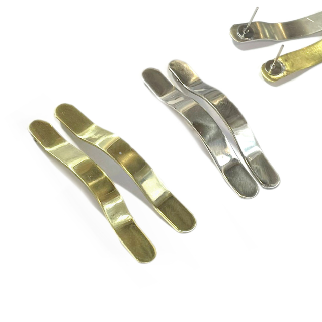 BASE CARAVANA 45X7MM (ALPACA-LATON) - ONDULADA