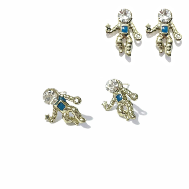 CARAVANA ESMALTADA ASTRONAUTA 15X13MM