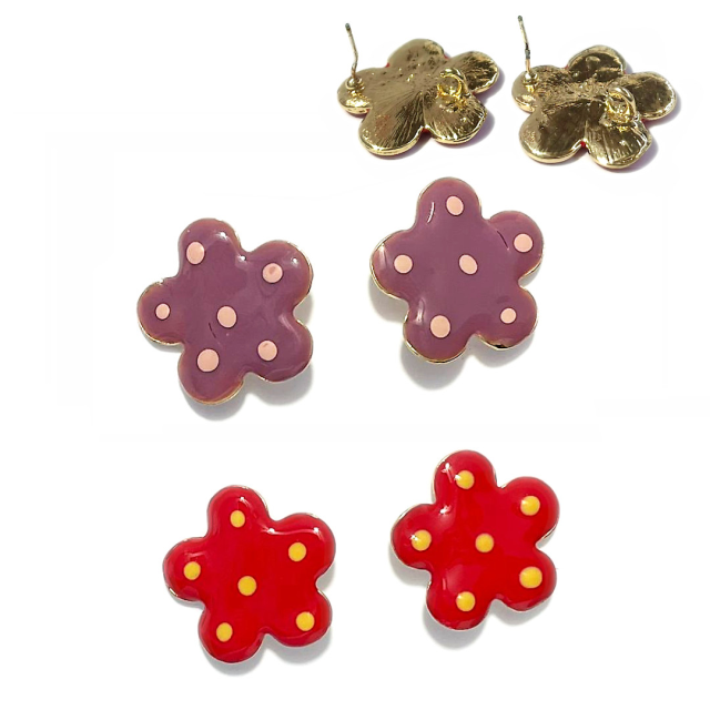 BASE CARAVANA ESMALTADA FLOR 25MM