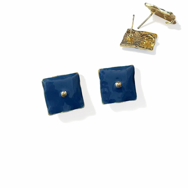 BASE CARAVANA ESMALTADA CUADRADA 14MM - AZUL