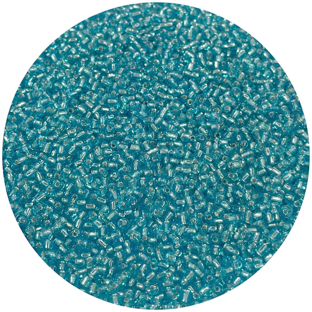 MOSTACILLAS 2X1.5MM PLATEADAS - CELESTE