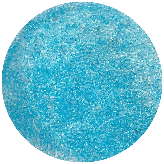 MOSTACILLAS 2X1.5MM TRANSPARENTES - CELESTE