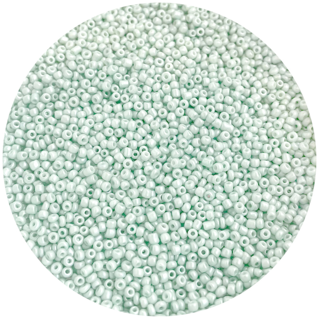MOSTACILLAS 2X1.5MM PERLADAS - VERDE MENTA