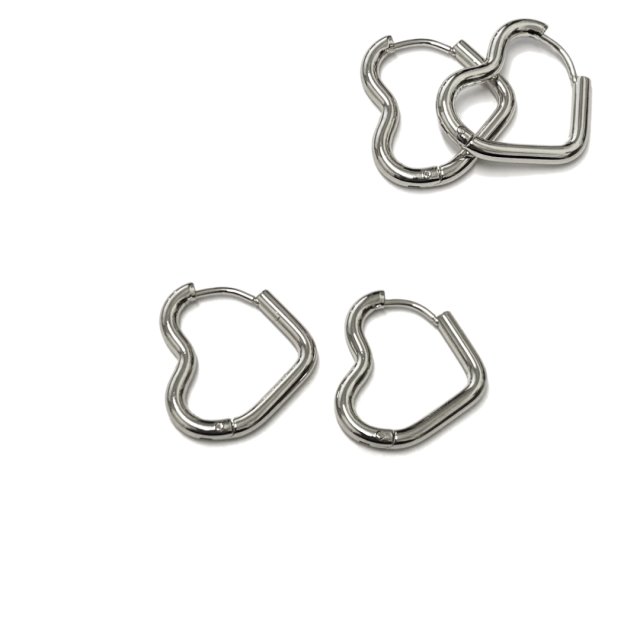CARAVANAS ARO CORAZON 22X19X2.5MM - ACERO