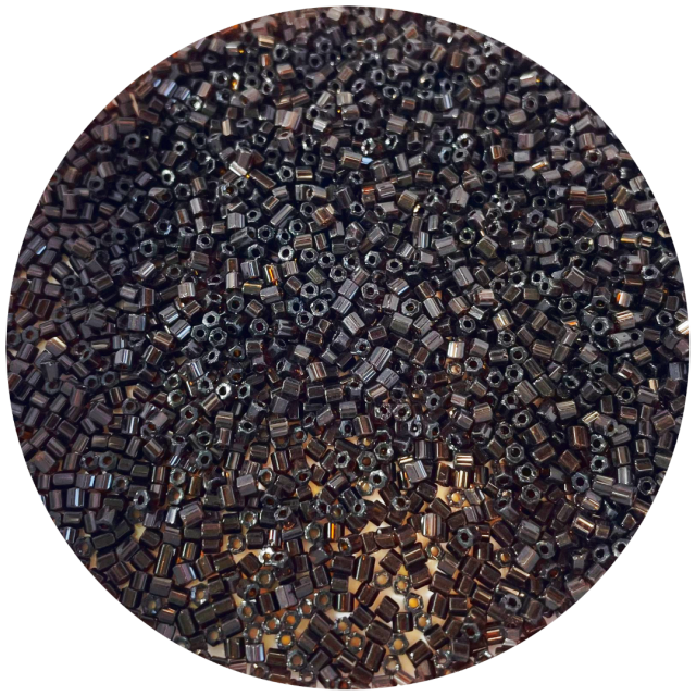 CANUTILLOS 2X1.5MM TRANSPARENTES - MARRON OSCURO