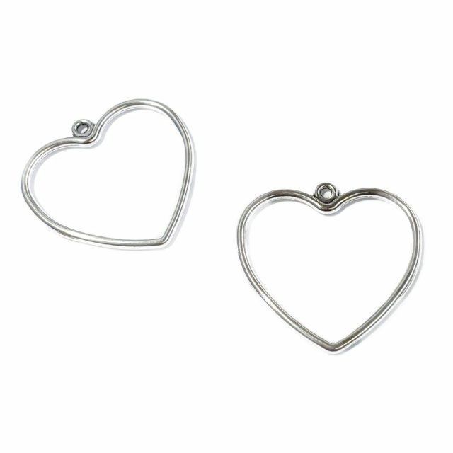DIJE CORAZON 1639 28X30MM - PARA RESINA
