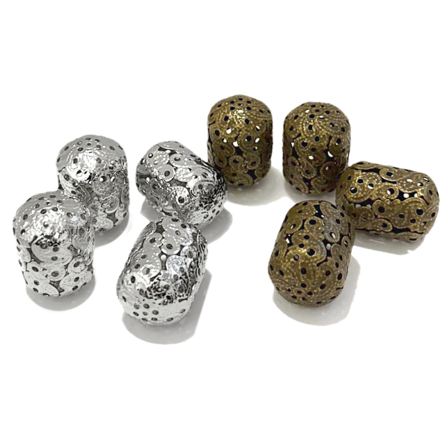 BOLITA TUBO FORMA FILIGRANA 29X20MM  - 127