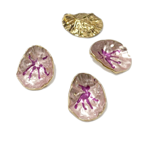 DIJE ESMALTADO CARACOLA 27X21MM (MAR)