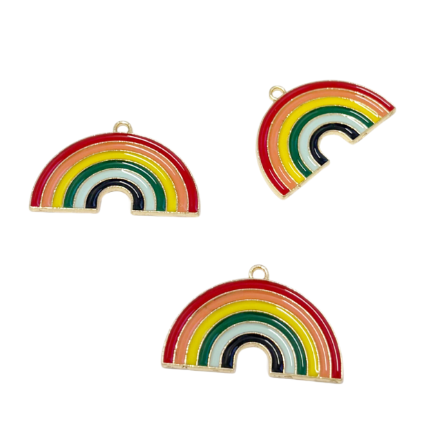 DIJE ESMALTADO ARCOIRIS 17X31MM