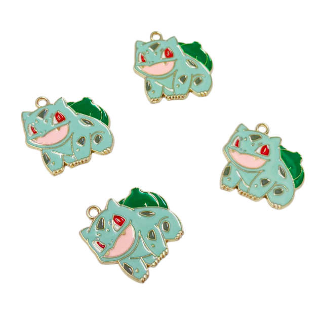 DIJE ESMALTADO PERSONAJE POKEMON 21X24MM - BULBASAUR
