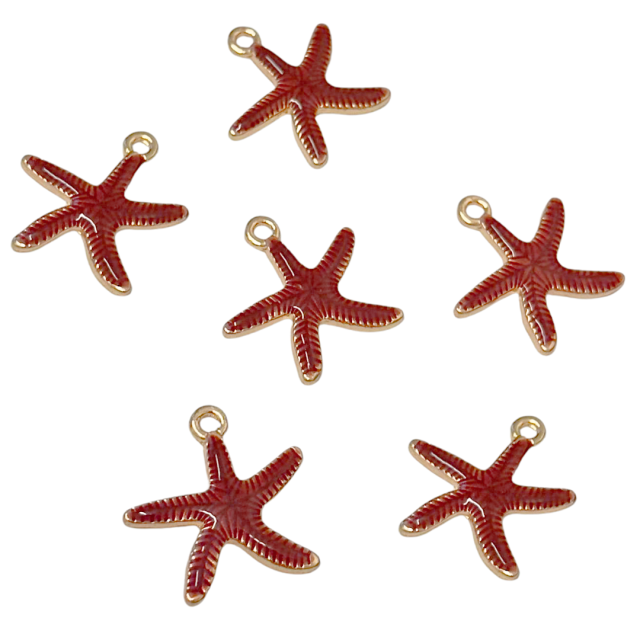 DIJE ESMALTADO ESTRELLA DE MAR 21X24MM