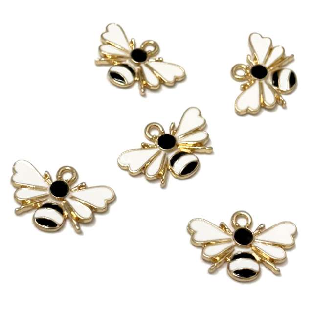DIJE ESMALTADO ABEJA 13X22MM