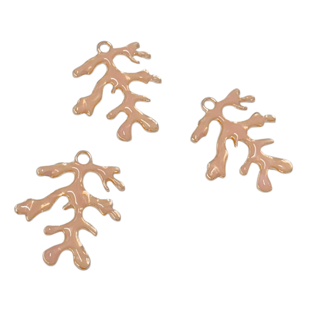 DIJE ESMALTADO CORAL 26MM (MAR)