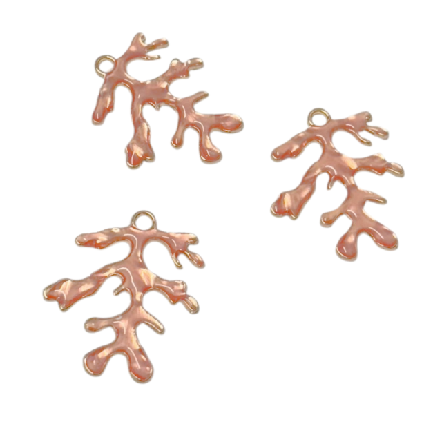 DIJE ESMALTADO CORAL 26MM (MAR)