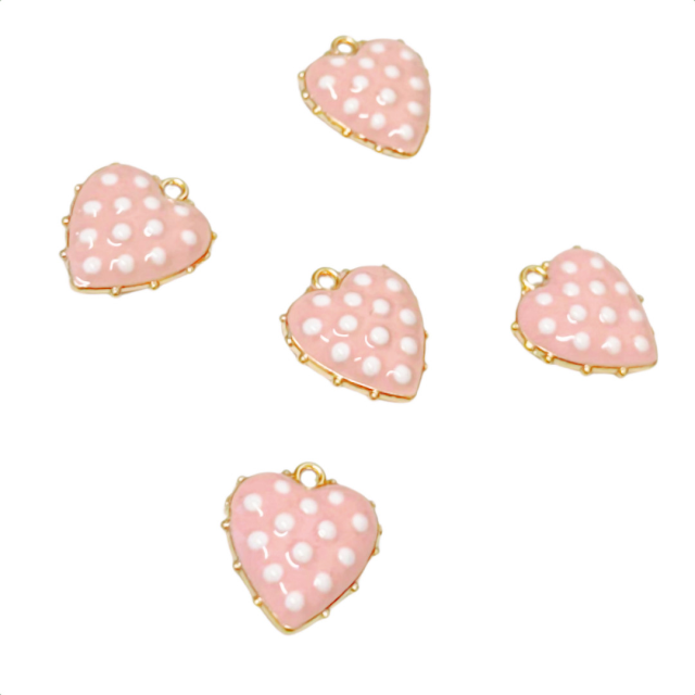 DIJE ESMALTADO CORAZON 15X14MM