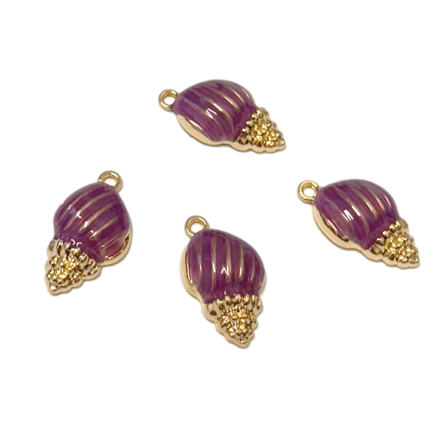 DIJE ESMALTADO CARACOL - BUZIO 21X14MM (MAR)