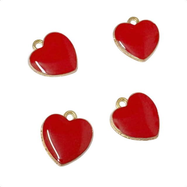 DIJE ESMALTADO CORAZON 17MM