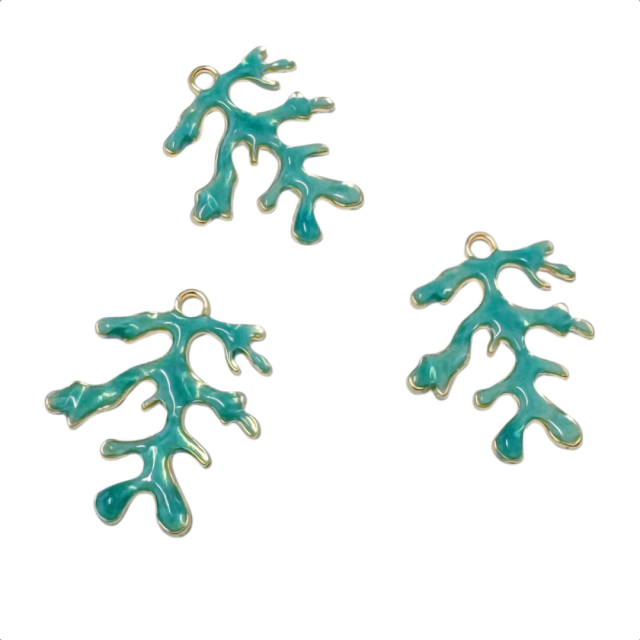 DIJE ESMALTADO CORAL 26MM (MAR)