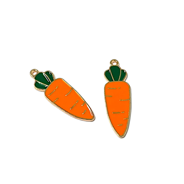 DIJE ESMALTADO FR 31X11MM - ZANAHORIA