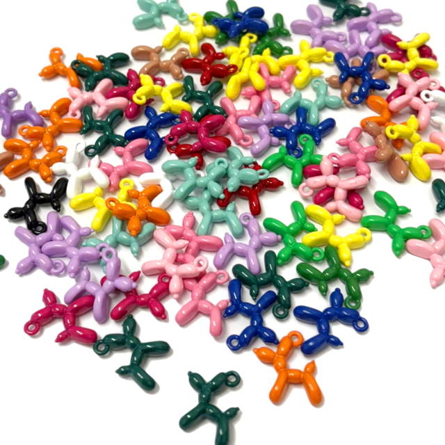 DIJE ESMALTADO PERRO GLOBO 17X15MM - SURTIDOS