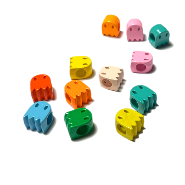 DIJE ESMALTADO PERSONAJE 10X9MM - FANTASMA SURTIDOS (SEPARADOR)