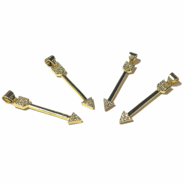 DIJE FLECHA 29X5MM - BAÑO DE ORO