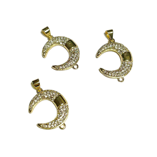 DIJE LUNA 19X17MM - BAÑO DE ORO (SEPARADOR)