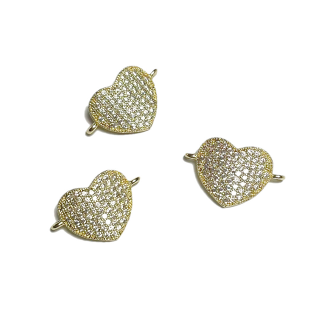 DIJE CORAZON 15X14MM - BAÑO DE ORO (SEPARADOR)