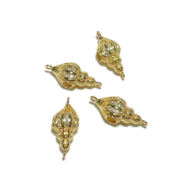 DIJE CARACOL 18X10MM - BAÑO DE ORO (SEPARADOR) (MAR)