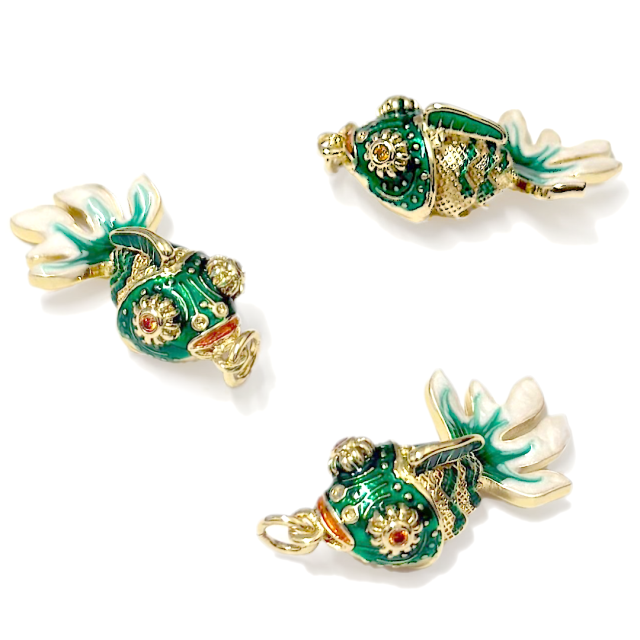 DIJE PEZ 26X15MM - BAÑO DE ORO (ARTICULADO) (MAR)