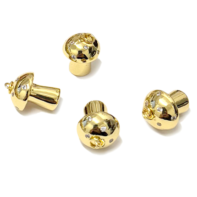 DIJE HONGO - HONGUITO 18X15MM - BAÑO DE ORO