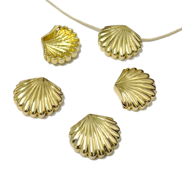 DIJE CARACOLA 20X23 MM - BAÑO DE ORO (SEPARADOR) (MAR)