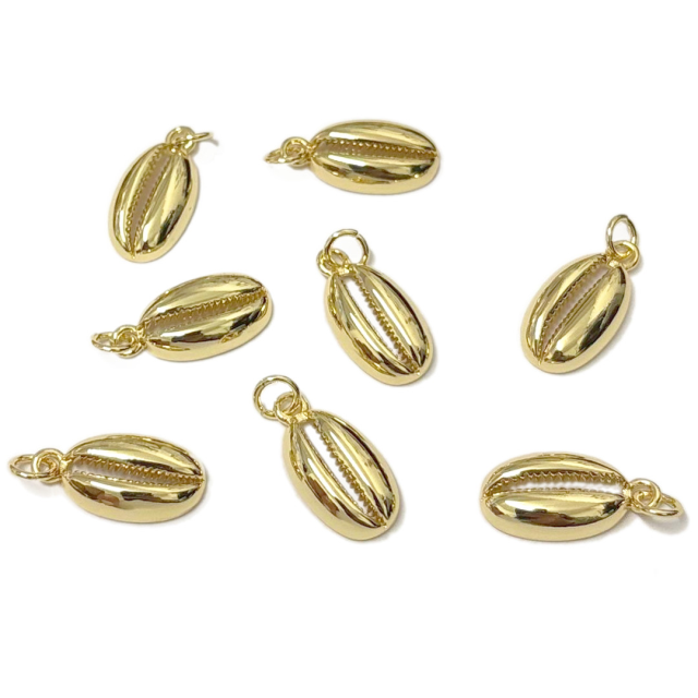 DIJE CARACOL - BUZIO 15X9MM - BAÑO DE ORO (MAR)