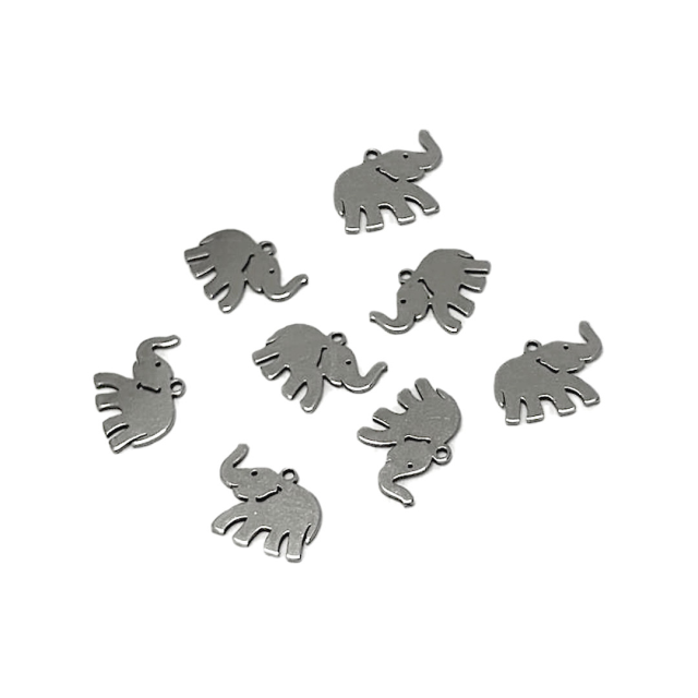 DIJE ELEFANTE 10X13MM- ACERO