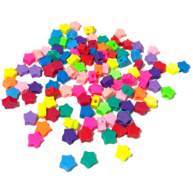 CUENTAS FIMO ESTRELLAS SURTIDAS 9X4MM