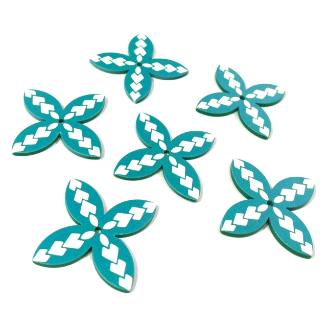 DIJE FLOR ACRILICO 31MM