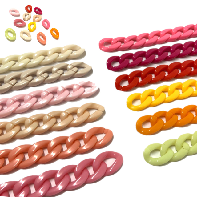 CADENA GRUME (5X23X17MM) - ACRILICO