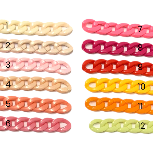 CADENA GRUME (5X23X17MM) - ACRILICO