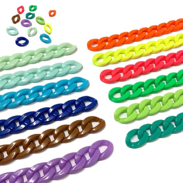 CADENA GRUME (5X23X17MM) - ACRILICO