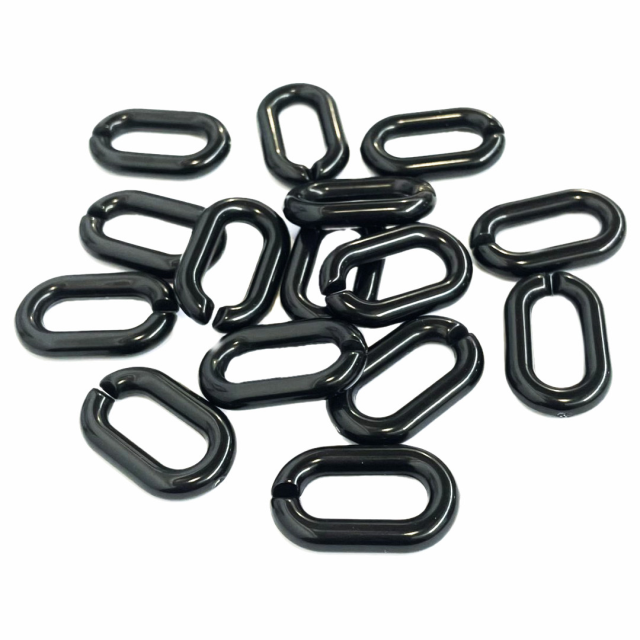 CADENA DERECHA #A389 (5X30X19MM) NEGRO - ACRILICO