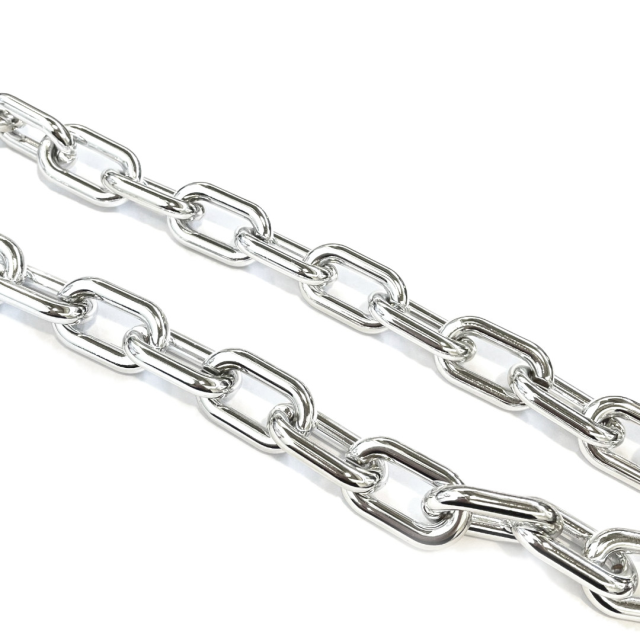 CADENA DERECHA #A389 (5X30X19MM) PLATEADO - ACRILICO