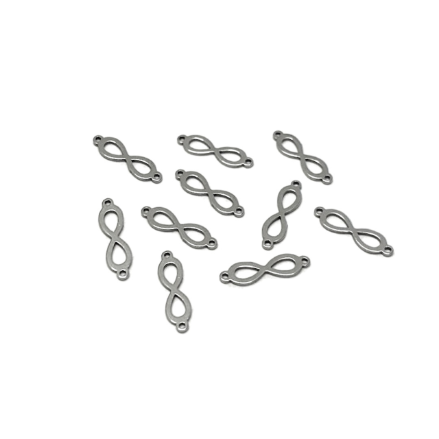 DIJE - SEPARADOR INFINITO  13X4MM- ACERO