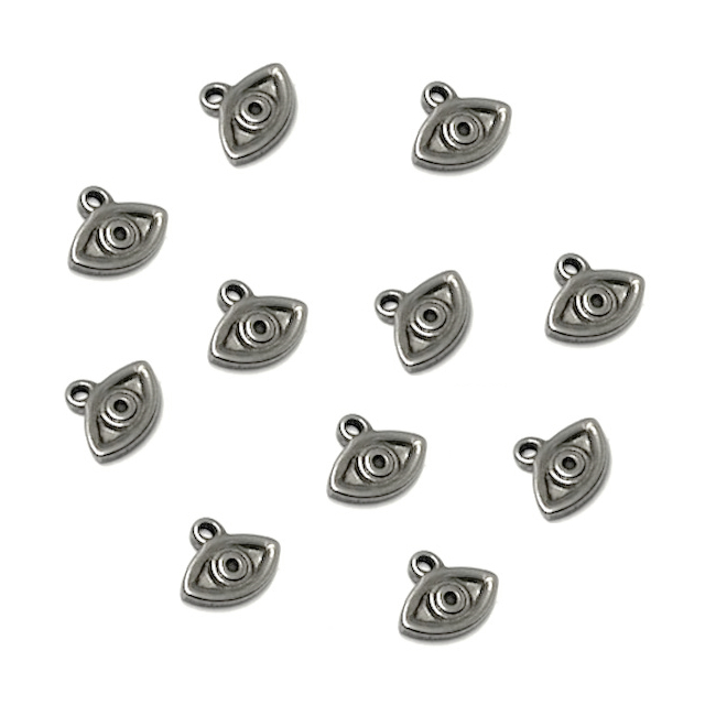 DIJE OJO 11X6MM - ACERO