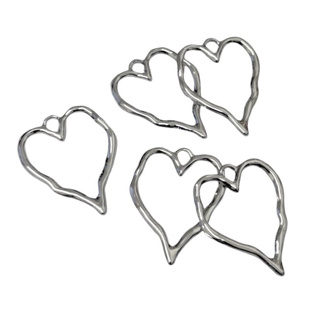 DIJE CORAZON IRREGULAR 35X29MM