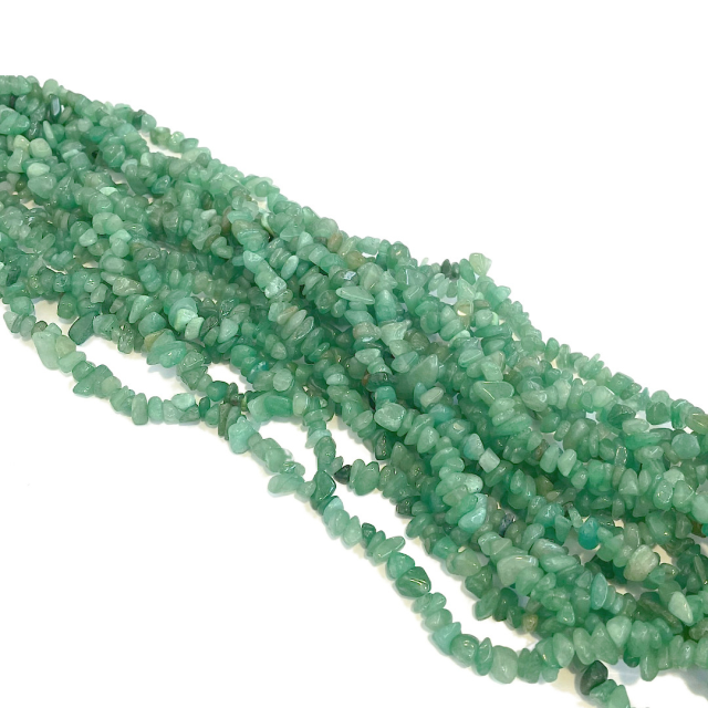 PIEDRA ESCALLAS CUARZO VERDE (COLOR REALZADO CON TINTA)