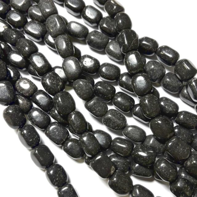 PIEDRA ROLADA 15X10MM - NEGRA