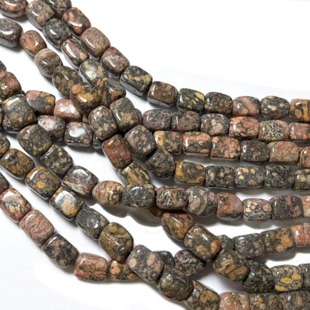 PIEDRA ROLADA 15X10MM - JASPE LEOPARDO