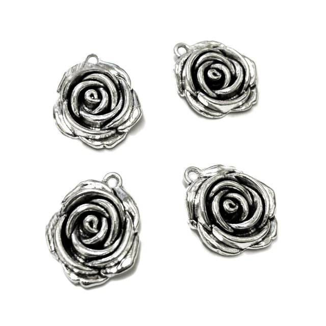 DIJE FLOR ROSA 2874 22X20MM