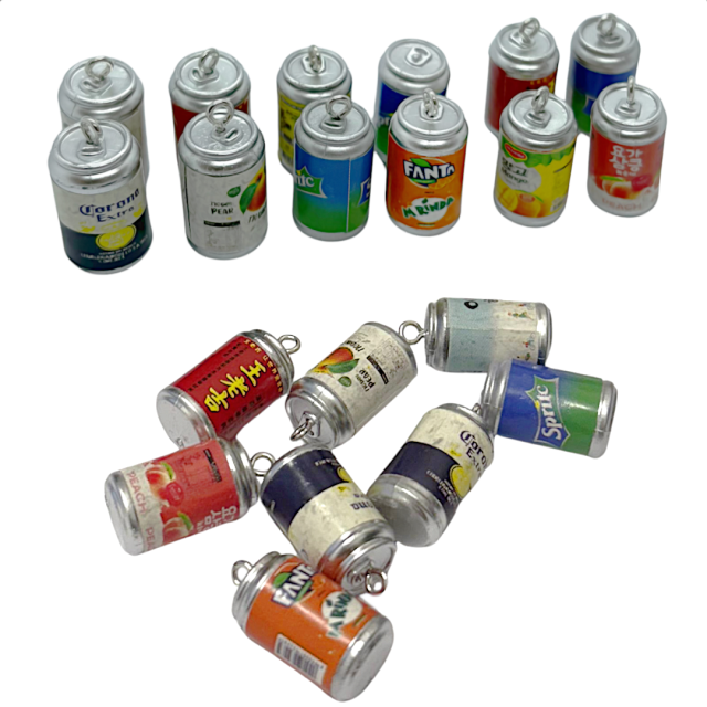 DIJE BOTELLA LATAS 19X12MM - SURTIDOS